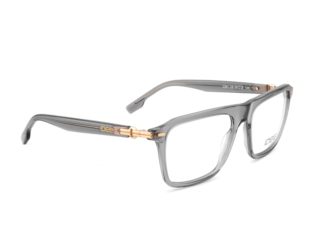 IDEE Rectangle Grey Full-Rimmed Eyeglasses - Unisex