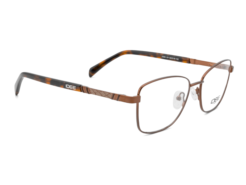 IDEE Rectangle Burgundy Full-Rimmed Eyeglasses - Unisex