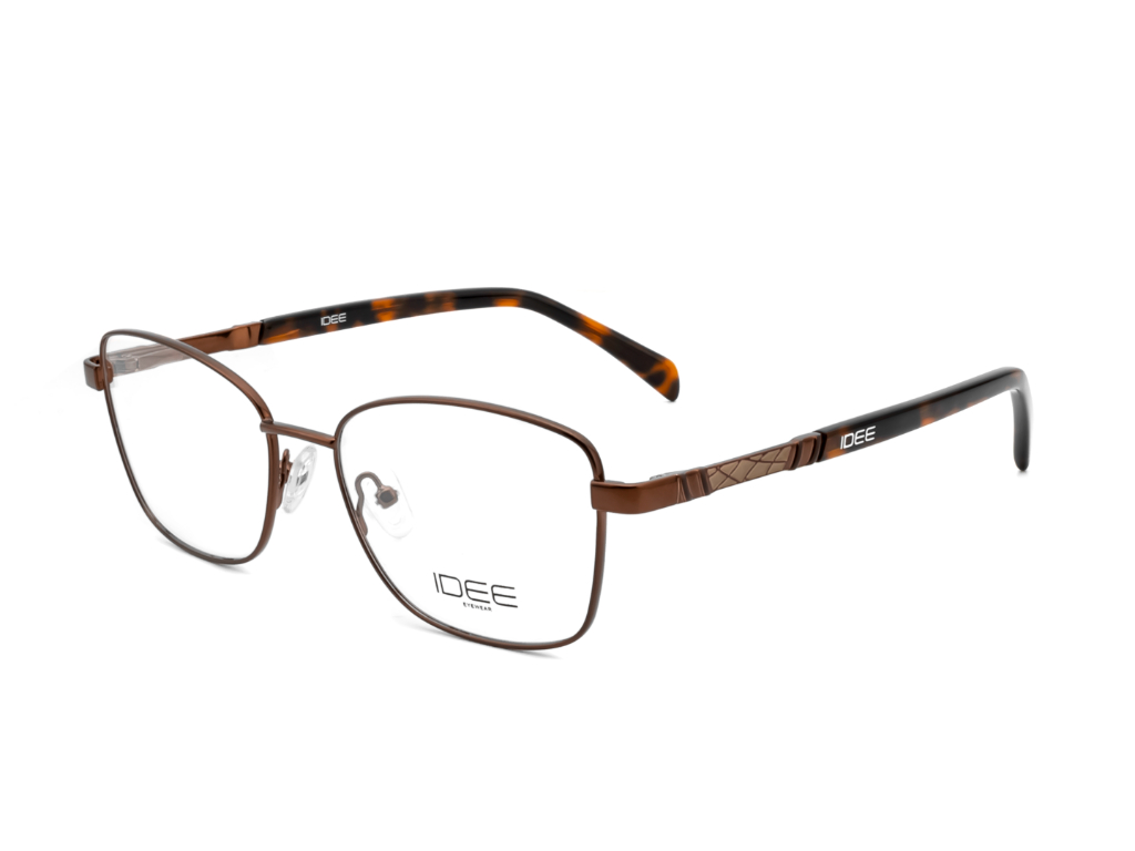 IDEE Rectangle Burgundy Full-Rimmed Eyeglasses - Unisex