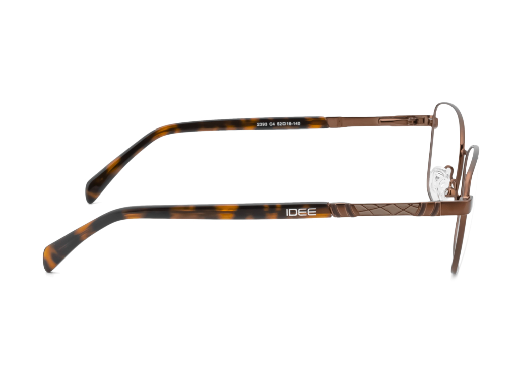 IDEE Rectangle Burgundy Full-Rimmed Eyeglasses - Unisex