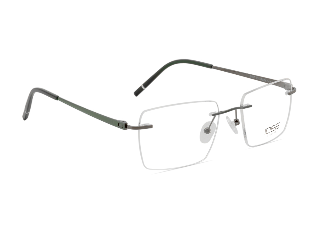 IDEE Rectangle Blue Full-Rimmed Eyeglasses - Unisex