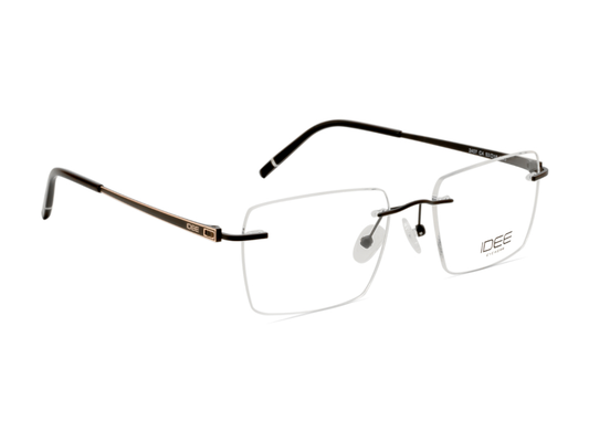 IDEE Rectangle Burgundy Full-Rimmed Eyeglasses - Unisex