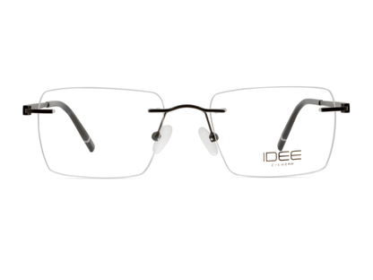 IDEE Rectangle Burgundy Full-Rimmed Eyeglasses - Unisex