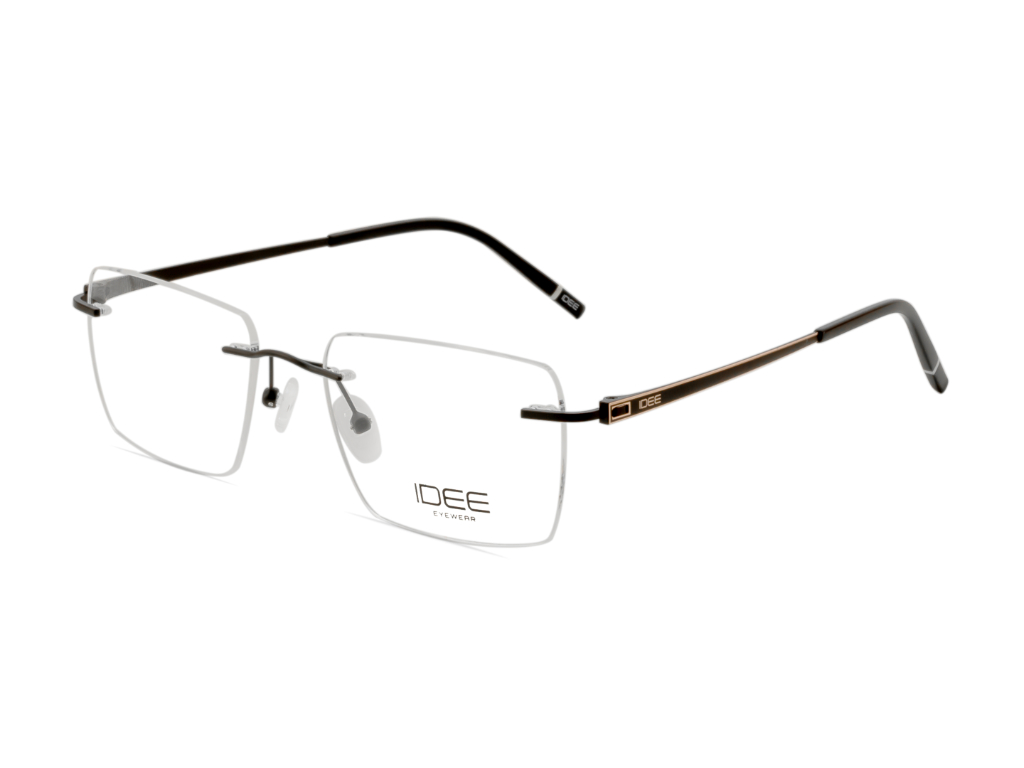 IDEE Rectangle Burgundy Full-Rimmed Eyeglasses - Unisex