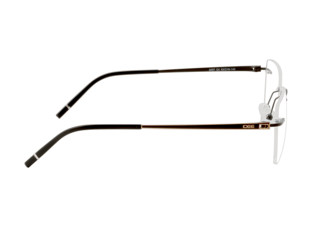 IDEE Rectangle Burgundy Full-Rimmed Eyeglasses - Unisex