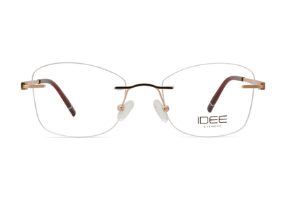 IDEE Rectangle Burgundy Full-Rimmed Eyeglasses - Unisex