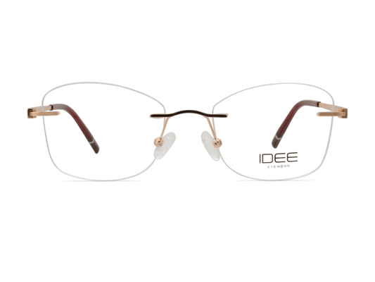 IDEE Rectangle Burgundy Full-Rimmed Eyeglasses - Unisex