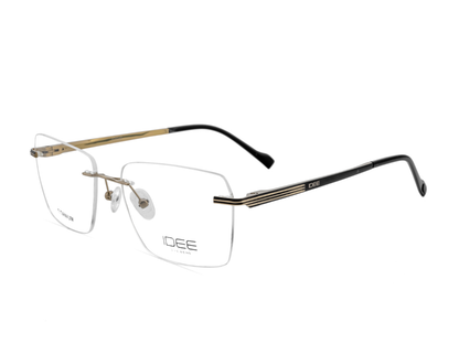 IDEE Rectangle Black Full-Rimmed Eyeglasses - Unisex