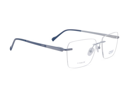 IDEE Rectangle Blue Full-Rimmed Eyeglasses - Unisex