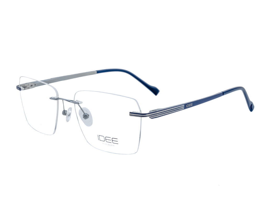 IDEE Rectangle Blue Full-Rimmed Eyeglasses - Unisex