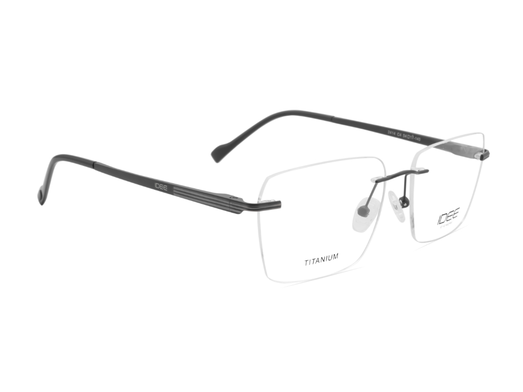 IDEE Rectangle Burgundy Full-Rimmed Eyeglasses - Unisex