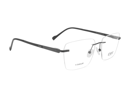 IDEE Rectangle Burgundy Full-Rimmed Eyeglasses - Unisex