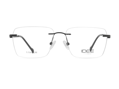 IDEE Rectangle Burgundy Full-Rimmed Eyeglasses - Unisex