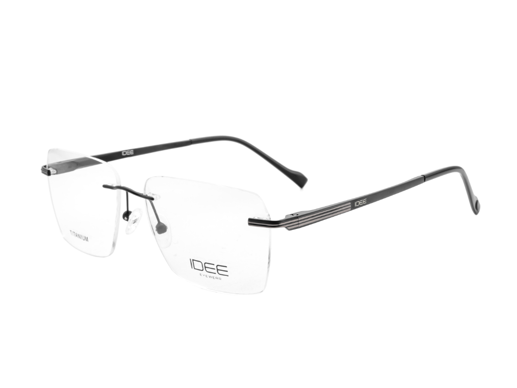 IDEE Rectangle Burgundy Full-Rimmed Eyeglasses - Unisex