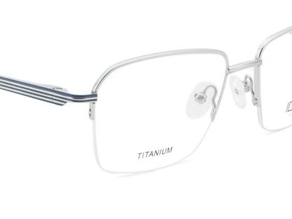 IDEE Rectangle Burgundy Full-Rimmed Eyeglasses - Unisex