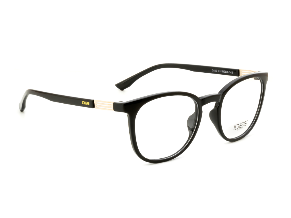 IDEE Rectangle Black Full-Rimmed Eyeglasses - Unisex