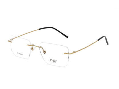 IDEE Rectangle Black Full-Rimmed Eyeglasses - Unisex