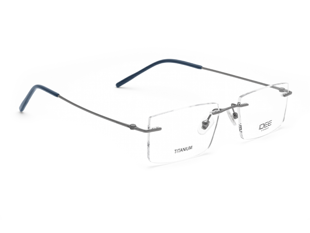 IDEE Rectangle Burgundy Full-Rimmed Eyeglasses - Unisex
