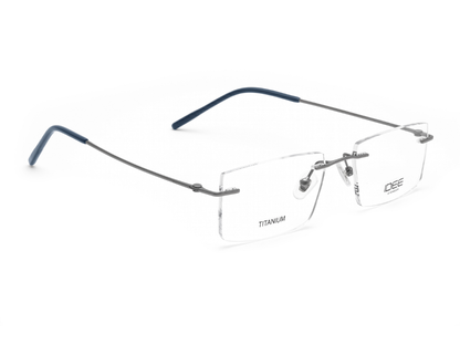 IDEE Rectangle Burgundy Full-Rimmed Eyeglasses - Unisex