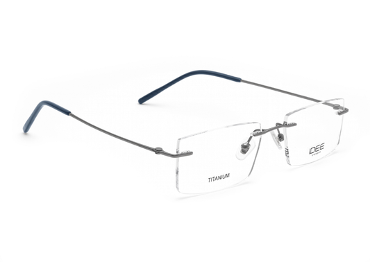 IDEE Rectangle Burgundy Full-Rimmed Eyeglasses - Unisex
