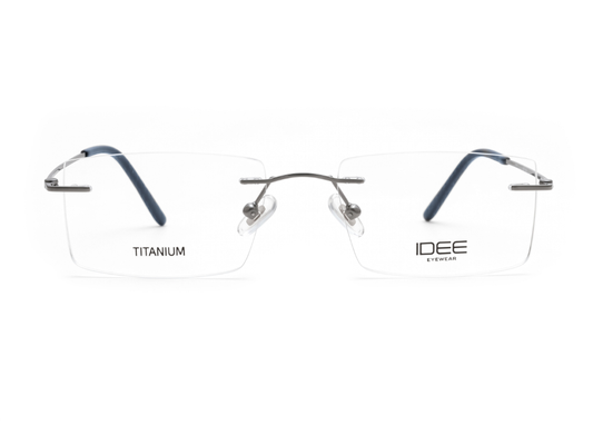 IDEE Rectangle Burgundy Full-Rimmed Eyeglasses - Unisex