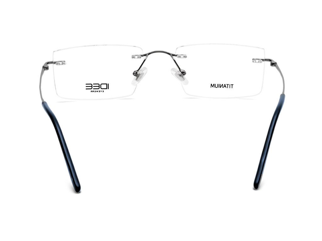 IDEE Rectangle Burgundy Full-Rimmed Eyeglasses - Unisex