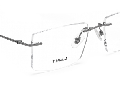 IDEE Rectangle Burgundy Full-Rimmed Eyeglasses - Unisex
