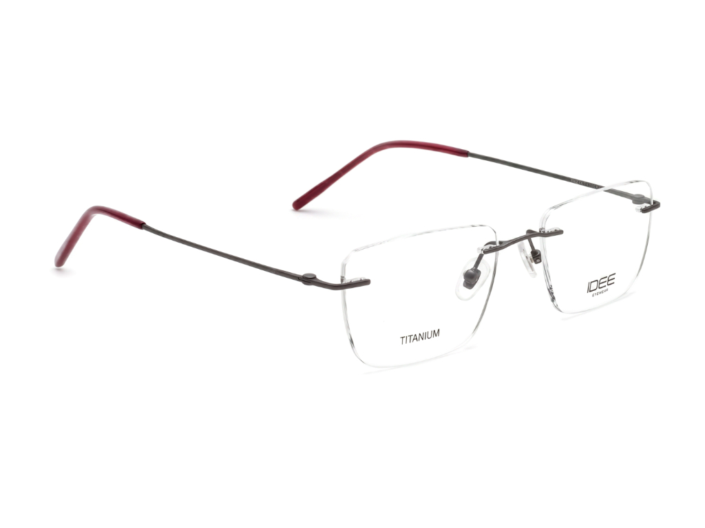 IDEE Rectangle Grey Full-Rimmed Eyeglasses - Unisex