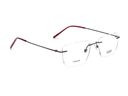 IDEE Rectangle Grey Full-Rimmed Eyeglasses - Unisex