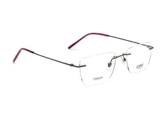 IDEE Rectangle Grey Full-Rimmed Eyeglasses - Unisex