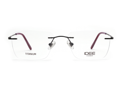 IDEE Rectangle Grey Full-Rimmed Eyeglasses - Unisex