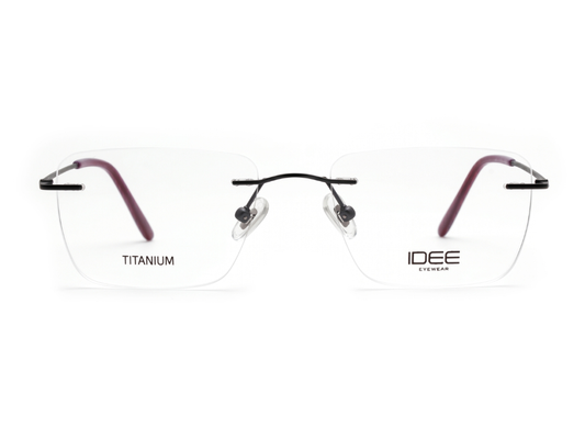 IDEE Rectangle Grey Full-Rimmed Eyeglasses - Unisex