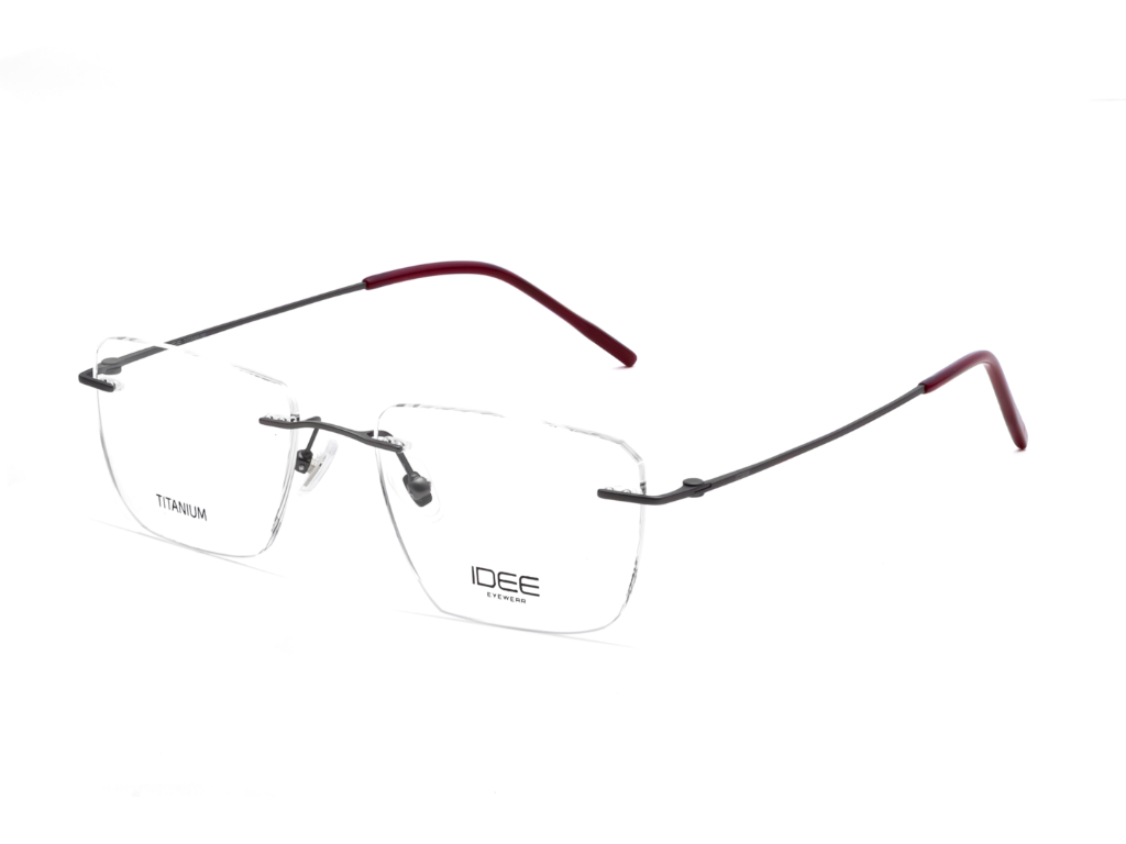 IDEE Rectangle Grey Full-Rimmed Eyeglasses - Unisex