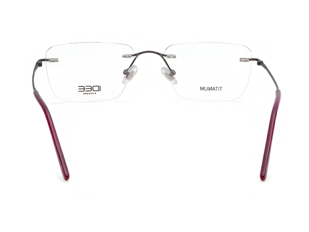 IDEE Rectangle Grey Full-Rimmed Eyeglasses - Unisex