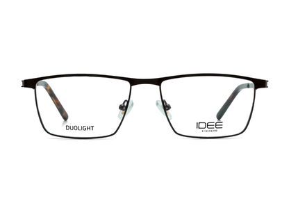 IDEE Rectangle Burgundy Full-Rimmed Eyeglasses - Unisex