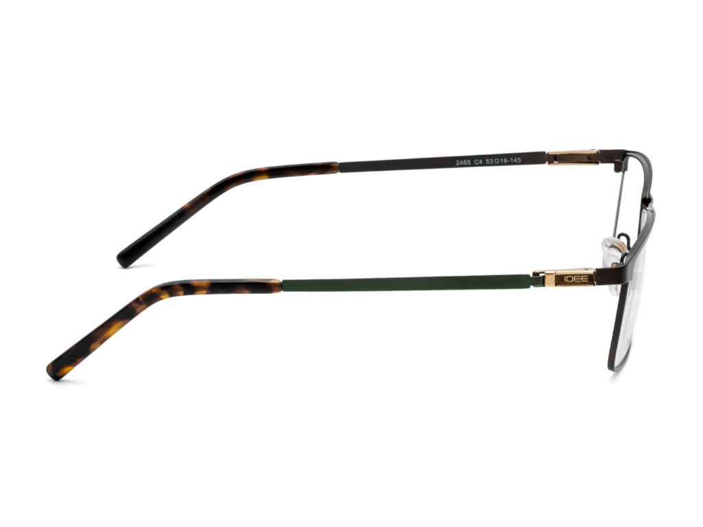 IDEE Rectangle Burgundy Full-Rimmed Eyeglasses - Unisex