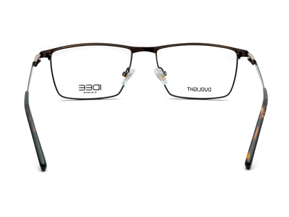IDEE Rectangle Burgundy Full-Rimmed Eyeglasses - Unisex