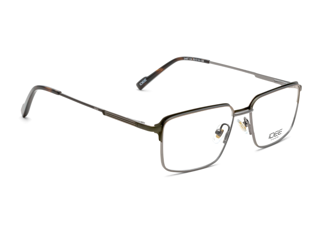 IDEE Rectangle Burgundy Full-Rimmed Eyeglasses - Unisex