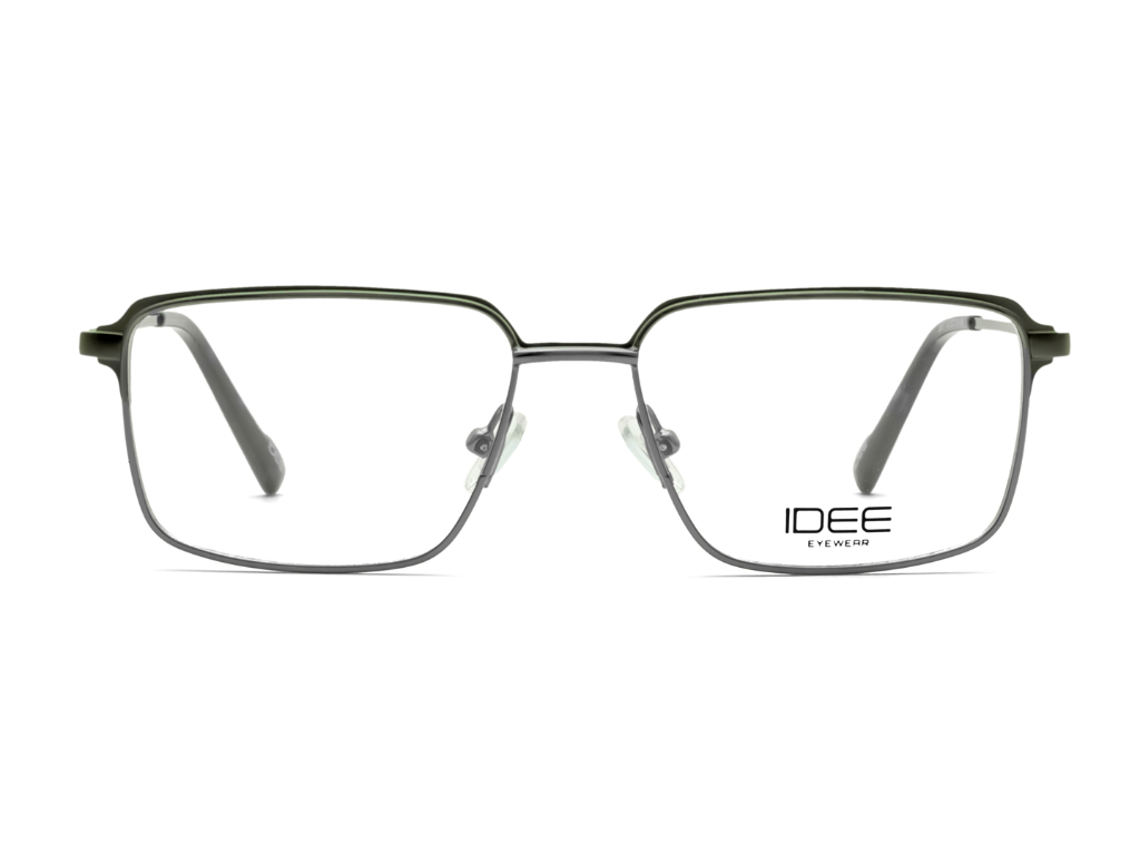 IDEE Rectangle Burgundy Full-Rimmed Eyeglasses - Unisex