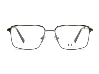 IDEE Rectangle Burgundy Full-Rimmed Eyeglasses - Unisex