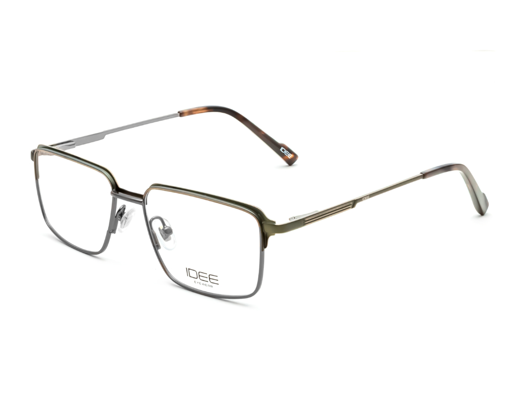 IDEE Rectangle Burgundy Full-Rimmed Eyeglasses - Unisex