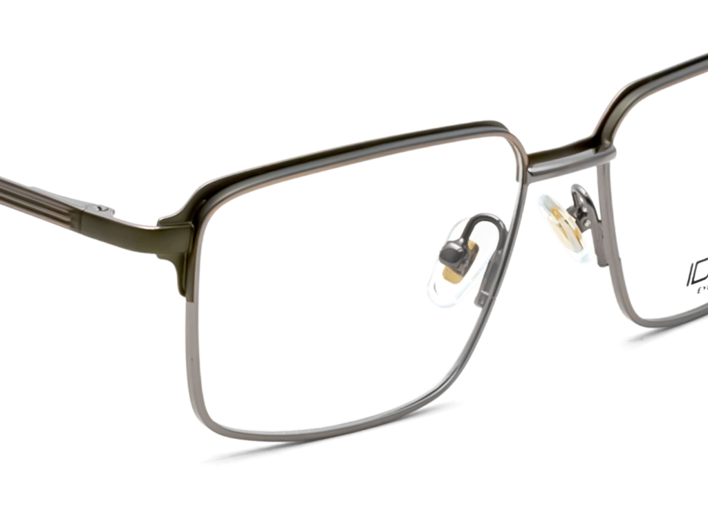 IDEE Rectangle Burgundy Full-Rimmed Eyeglasses - Unisex