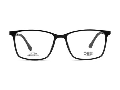 IDEE Rectangle Black Full-Rimmed Eyeglasses - Unisex
