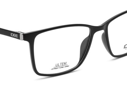 IDEE Rectangle Black Full-Rimmed Eyeglasses - Unisex