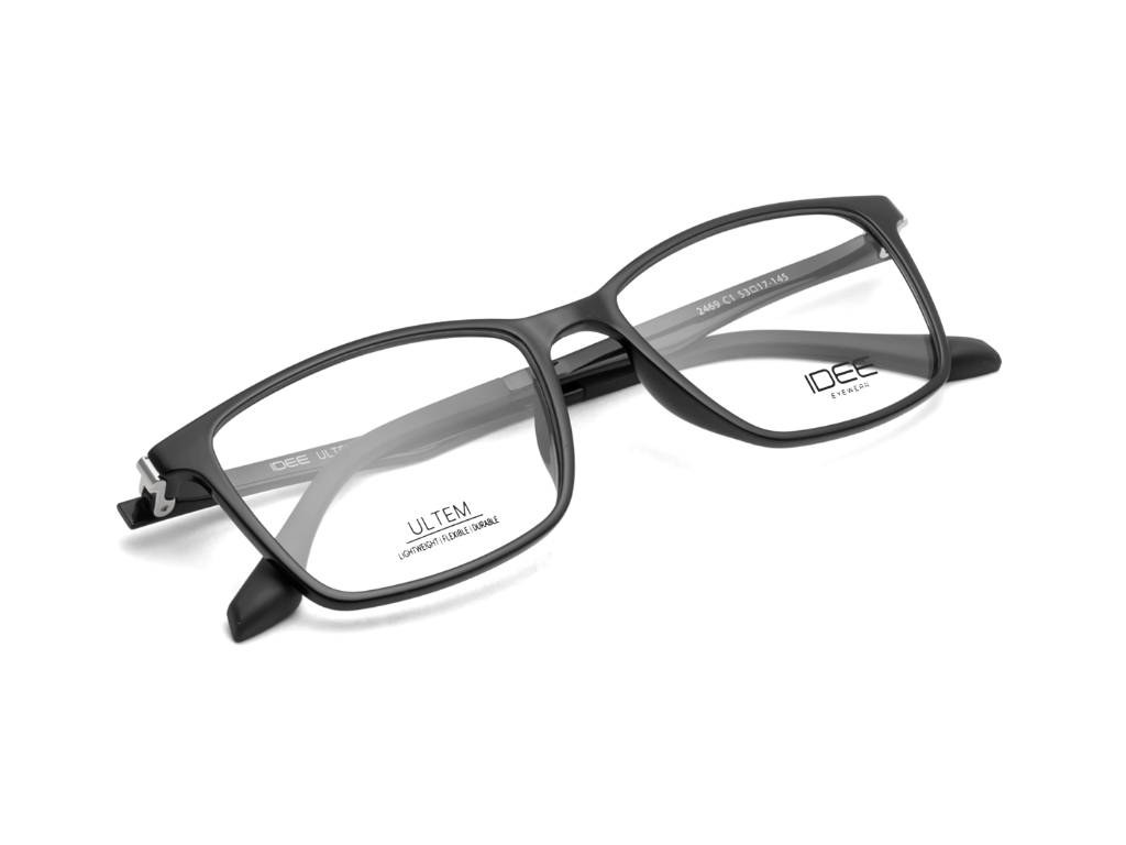 IDEE Rectangle Black Full-Rimmed Eyeglasses - Unisex