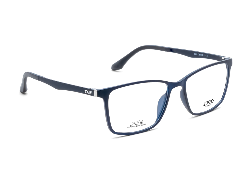 IDEE Rectangle Blue Full-Rimmed Eyeglasses - Unisex