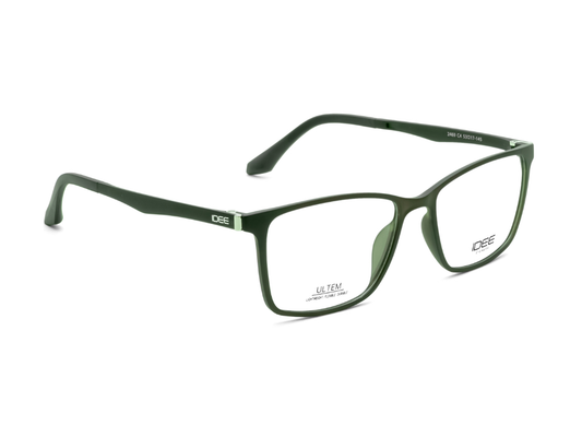 IDEE Rectangle Burgundy Full-Rimmed Eyeglasses - Unisex