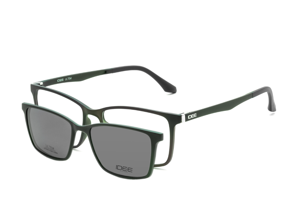 IDEE Rectangle Burgundy Full-Rimmed Eyeglasses - Unisex