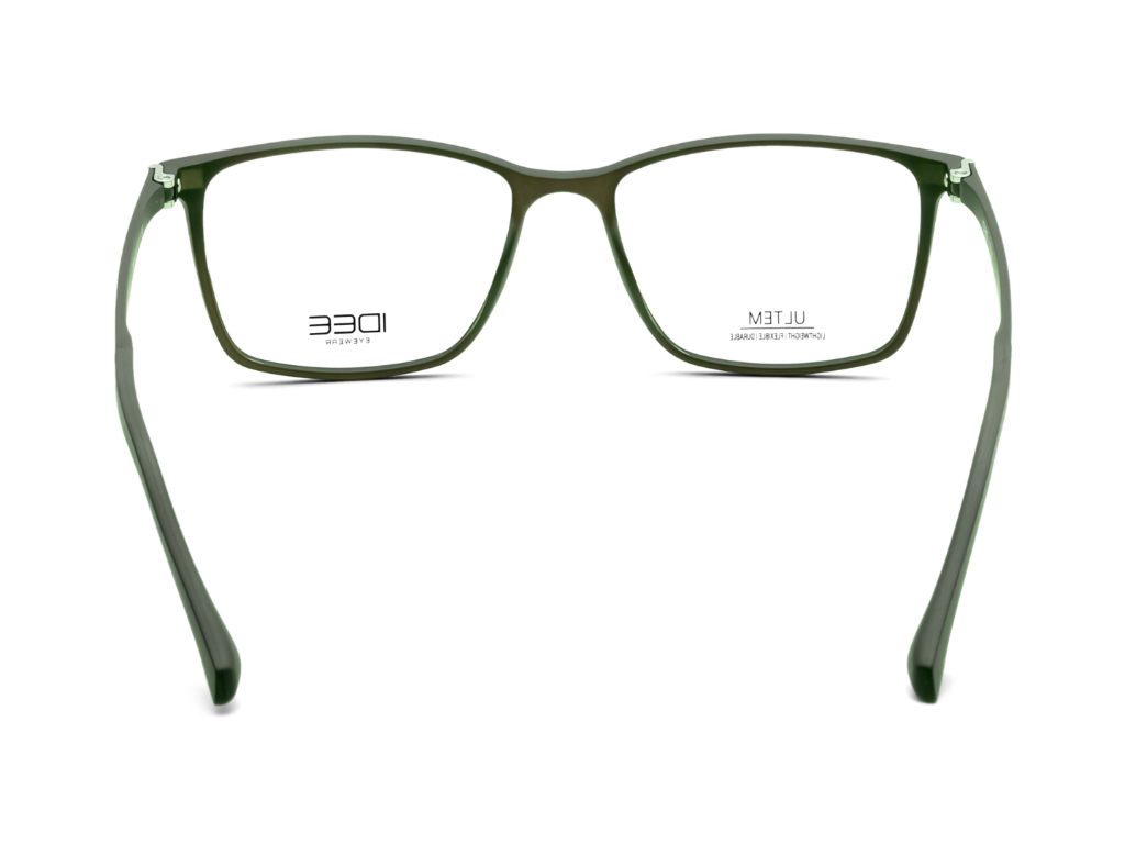 IDEE Rectangle Burgundy Full-Rimmed Eyeglasses - Unisex