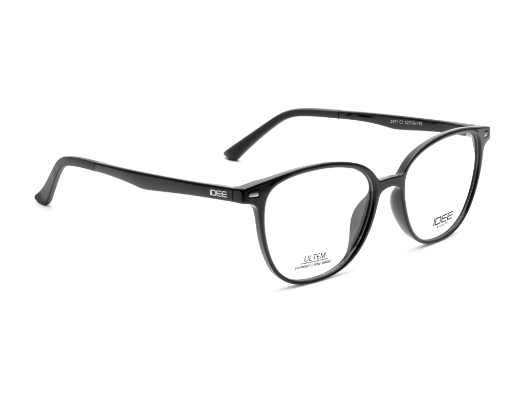 IDEE Rectangle Black Full-Rimmed Eyeglasses - Unisex